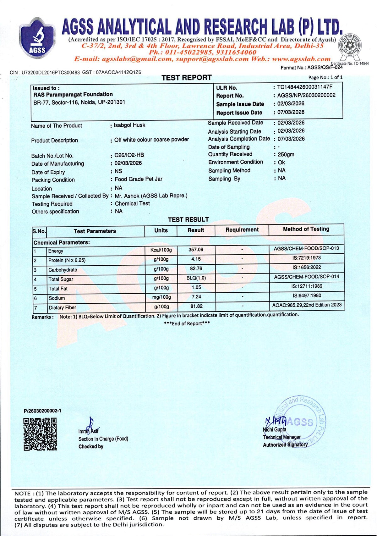 Isabgol Husk