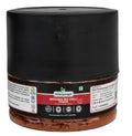 Jar of Mathania Red Chilli Powder with a black lid on a light gray background