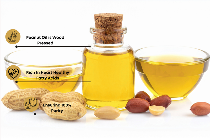 Peanut oil ( Wood pressed)