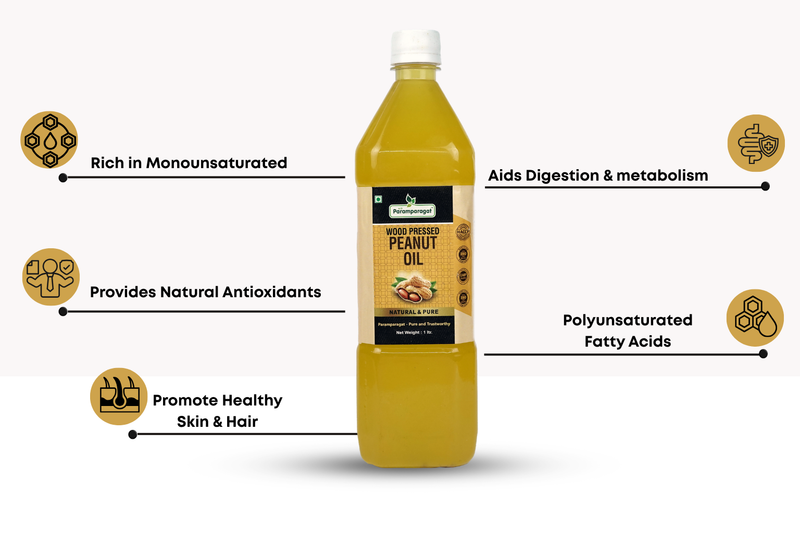 Peanut oil ( Wood pressed)