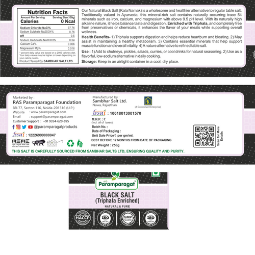 Black Salt (Triphala Enriched)