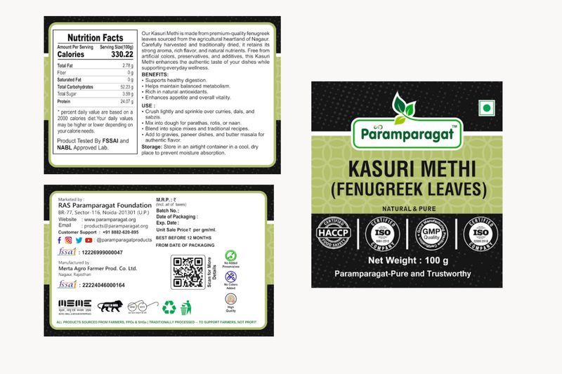 Kasuri Methi Fenugreek leaves